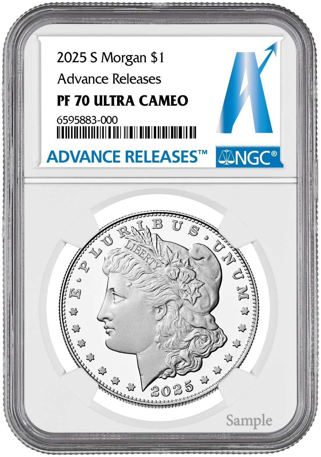 2025-S (PF70) Proof Morgan & Peace Silver Dollar (2 Coin Set) Adv AR NGC Presale