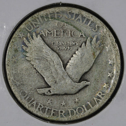 1927-S Standing Liberty Quarter 25C F - Key Date !