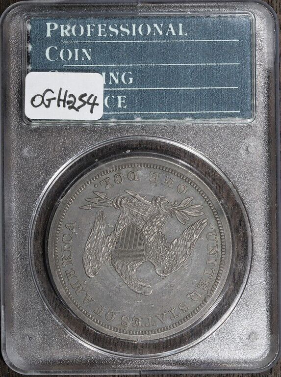 1861 (PR63) Proof Seated Liberty Silver Dollar $1 PCGS OGH Rattler