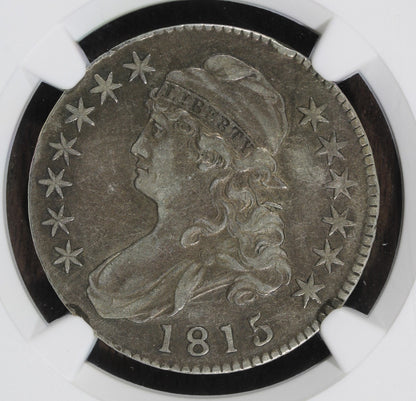 1815/2 (XF45) Capped Bust Half Dollar 50C NGC - Nice Overdate - O-101a