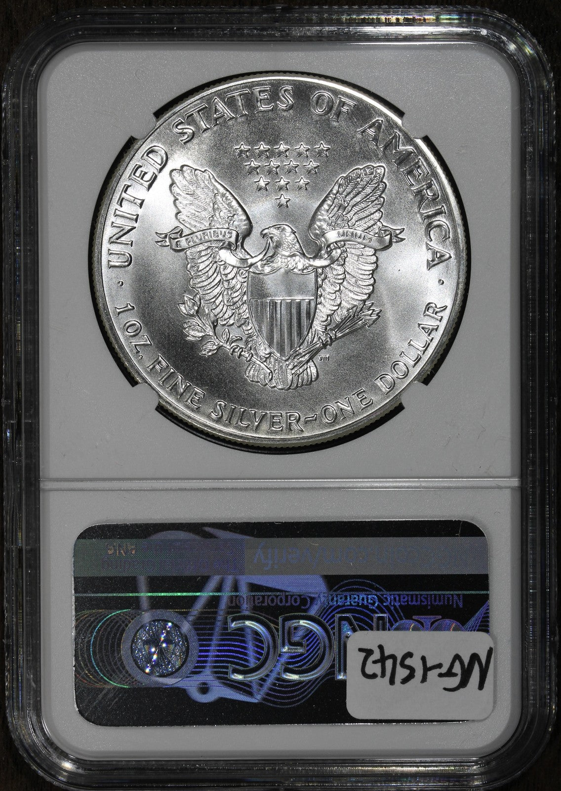 1987 (MS70) American Silver Eagle 1 oz $1 ASE NGC - Perfect 70