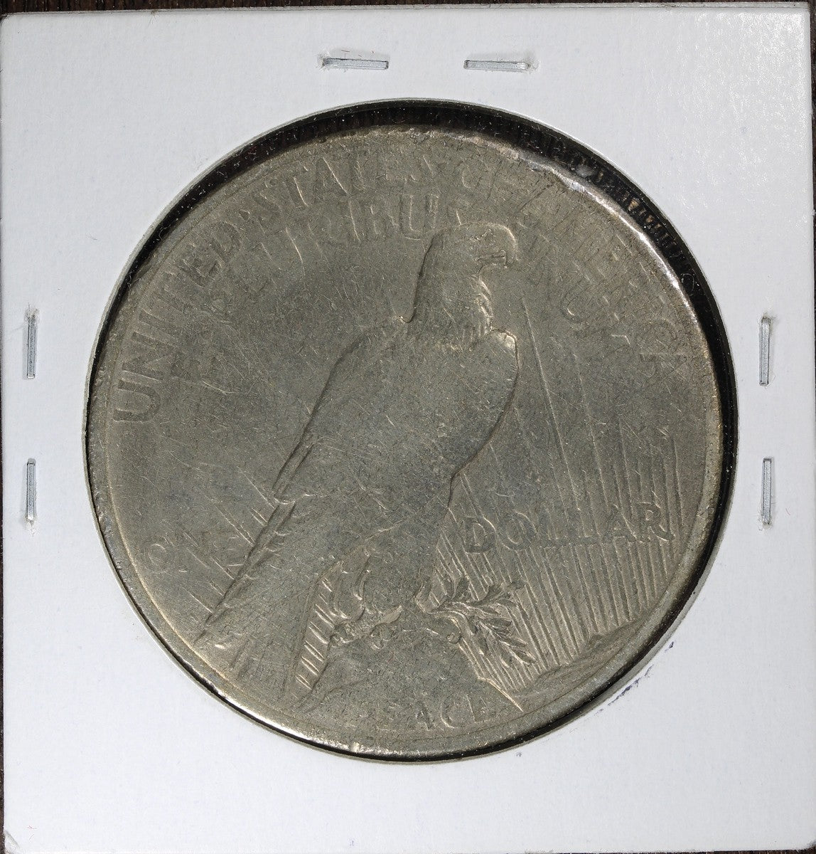 1921 High Relief Peace Silver Dollar $1