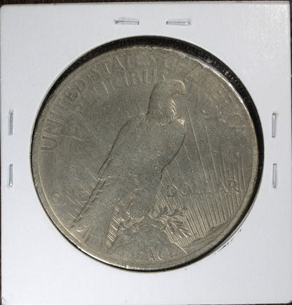 1921 High Relief Peace Silver Dollar $1