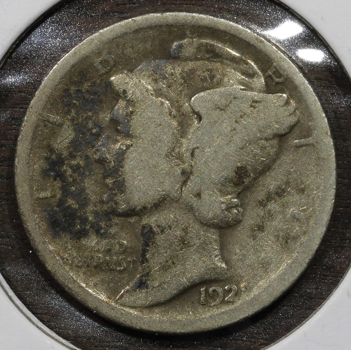 1921 Mercury Dime 10C G Good - KEY Date!