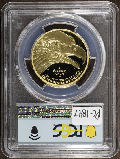 2021-W (PR70 DCAM) American Liberty High Relief Gold 1 oz $100 PCGS - FDOI