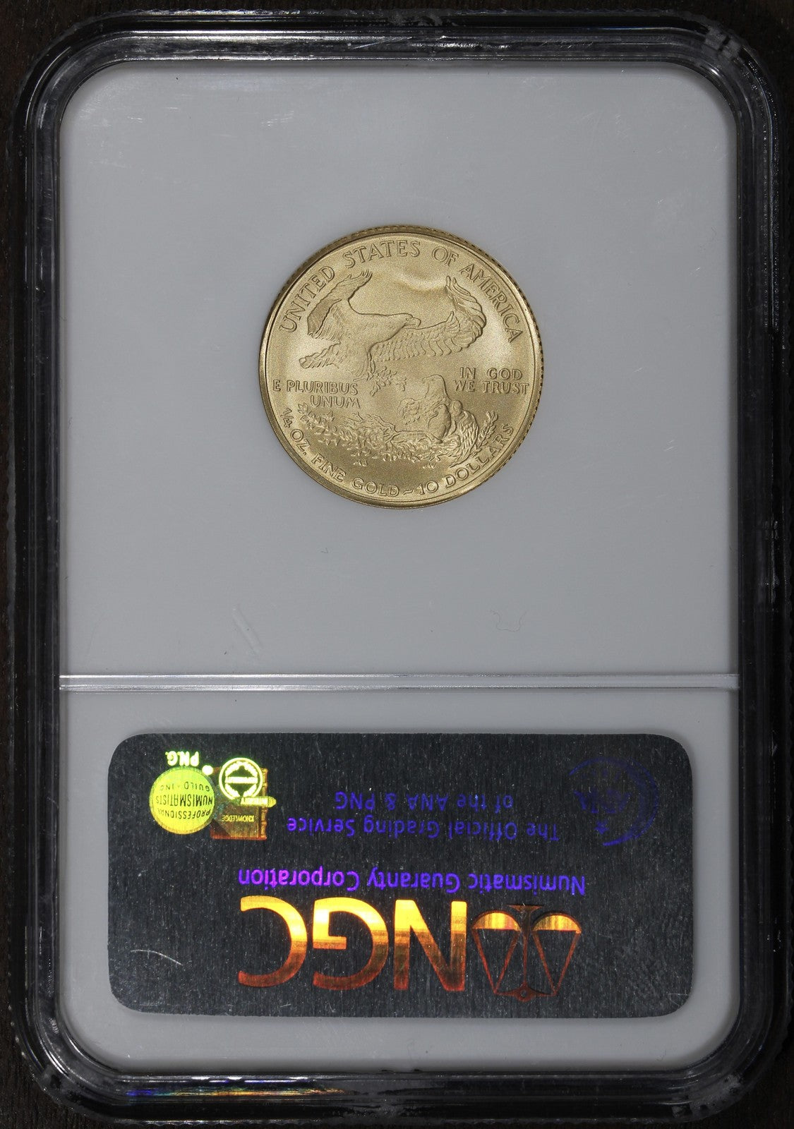 2007-W (MS70) 1/4 oz Gold Burnished American Gold Eagle $10 NGC - ER