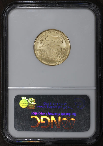 2007-W (MS70) 1/4 oz Gold Burnished American Gold Eagle $10 NGC - ER