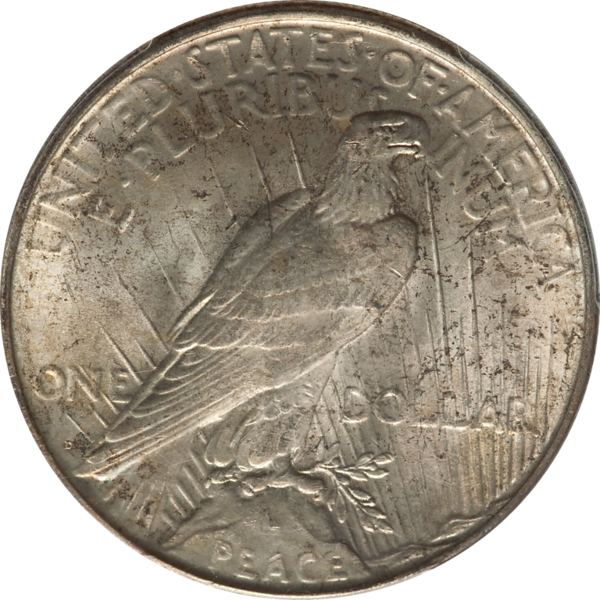 1927-D (MS63 CAC) Peace Silver Dollar $1 PCGS - Tough Date, CAC Approved