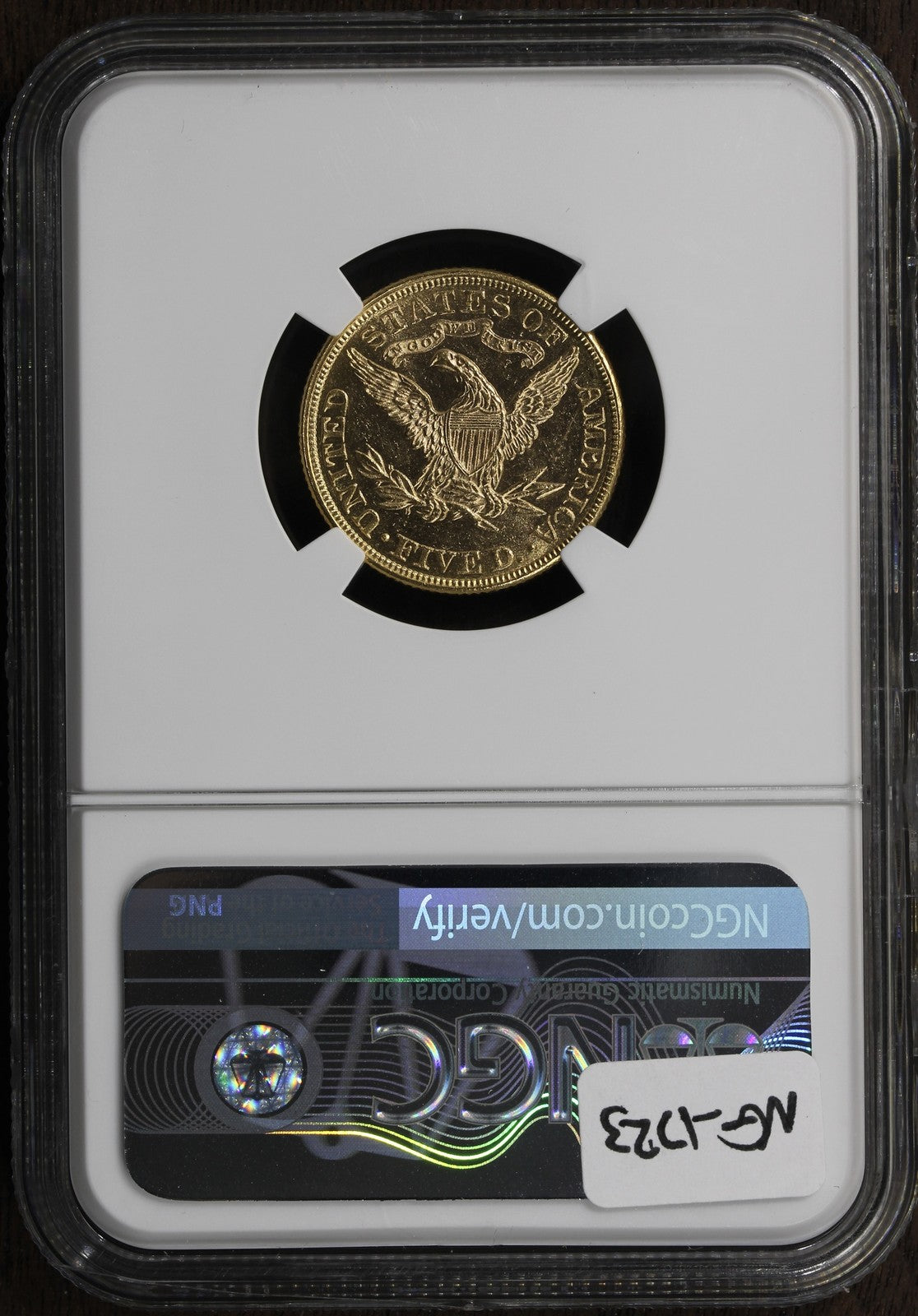 1881 (MS63) Liberty Head Gold Half Eagle $5 NGC - Prooflike Surfaces