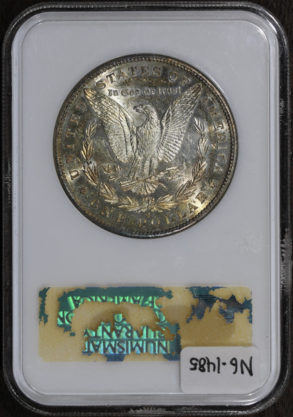 1884-S (AU58) Morgan Silver Dollar $1 NGC Fatty - Proof-Like Surfaces