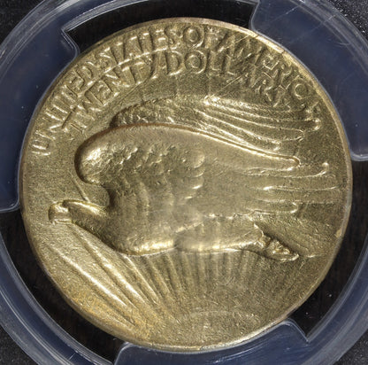 1907 (VF Detail) High Relief Saint St. Gaudens Double Eagle $20 PCGS - Wire Edge
