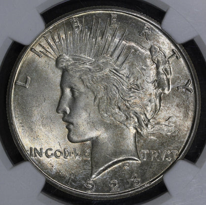 1928-S (MS64+ CAC) Peace Dollar $1 NGC - KEY Date, PLUS Grade