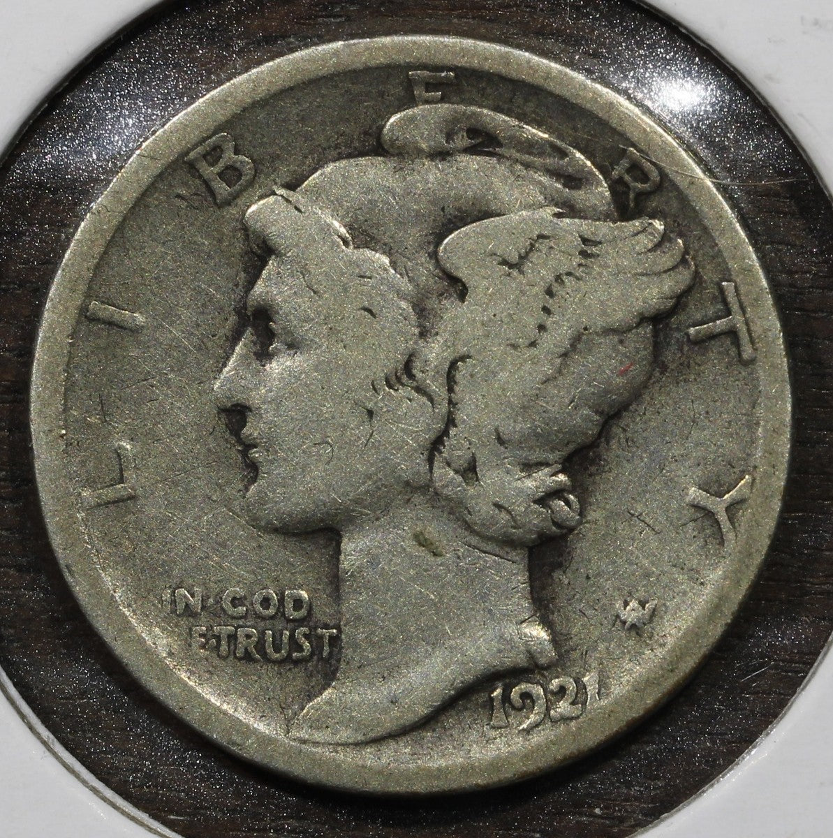 1921-D Mercury Dime 10C VG Very Good - KEY Date!