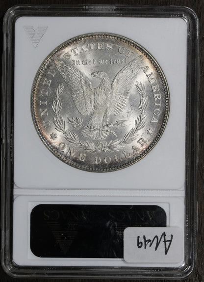 1878 7/8TF Strong (MS64) Morgan Silver Dollar $1 ANACS Soapbox - Better Variety