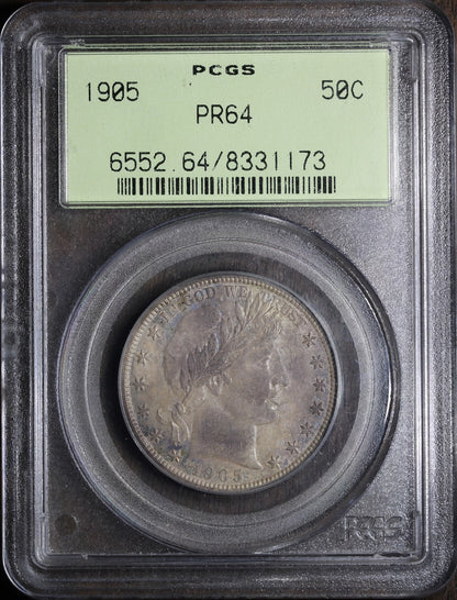 1905 (PF64) Proof Barber Half Dollar 50C PCGS OGH