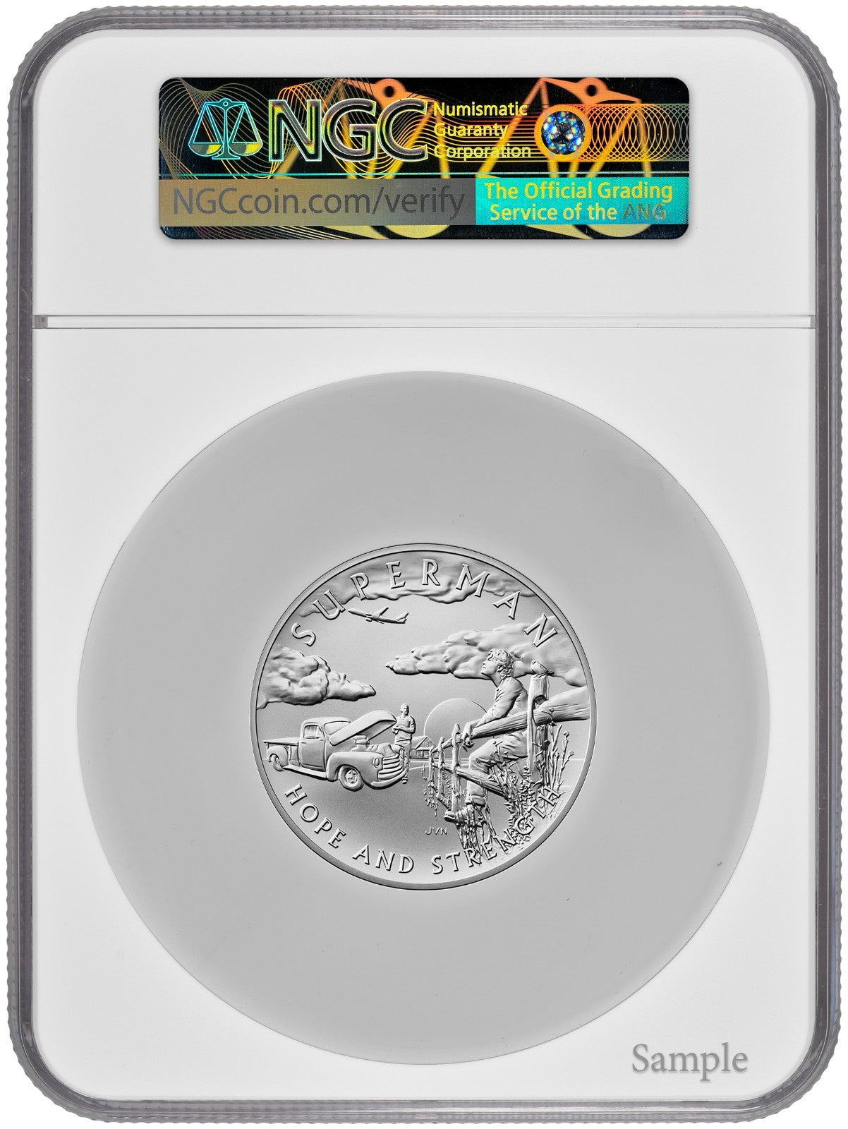 2025 (MS70) 2.5 oz Superman Silver Medal NGC ER - US Mint DC Comics