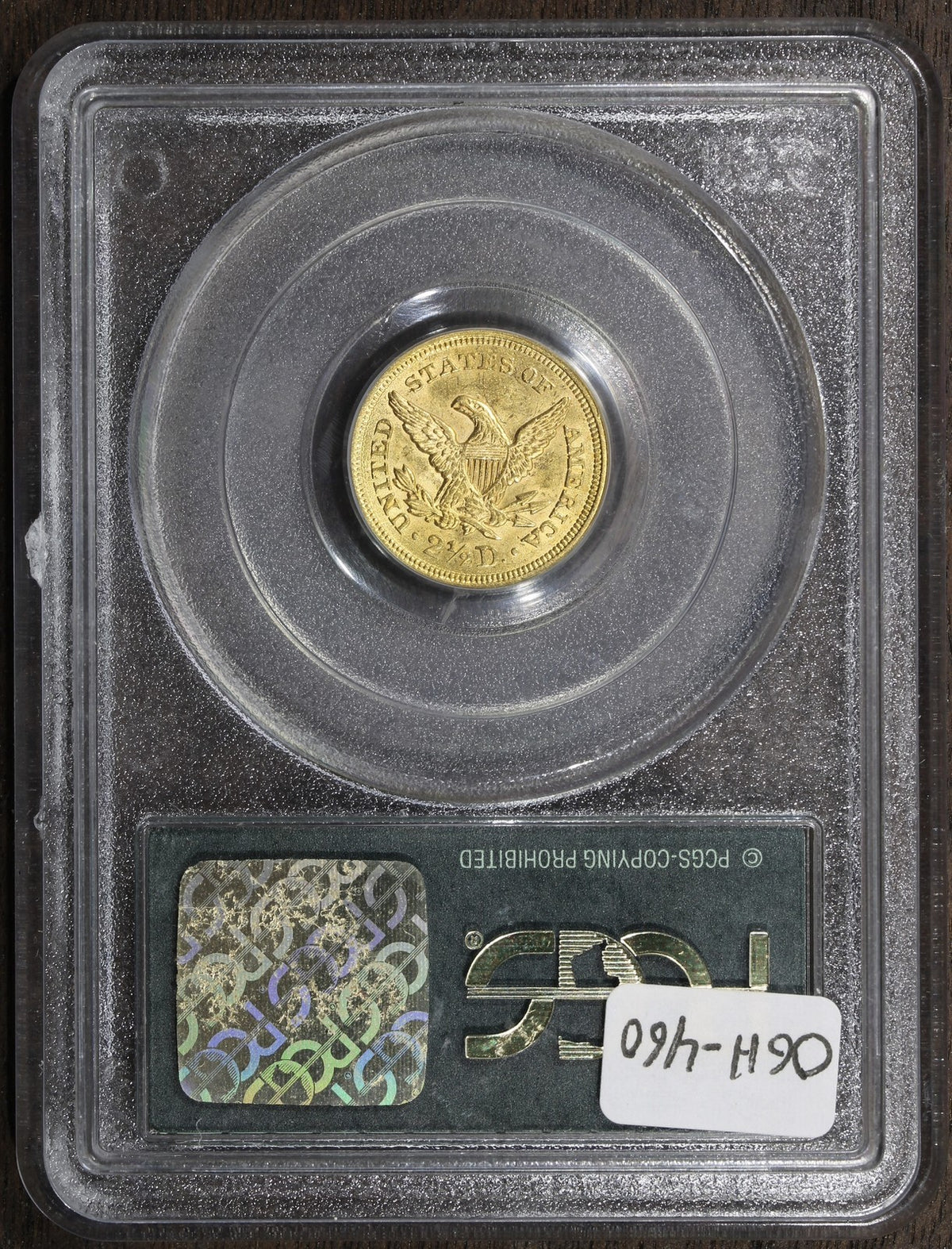 1851 (AU58 CAC) Liberty Head Gold Quarter Eagle $2.50 PCGS OGH