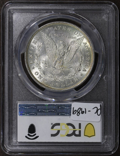 1878 (MS62 CAC) Morgan Silver Dollar $1 PCGS - 8 Tailfeather 8TF