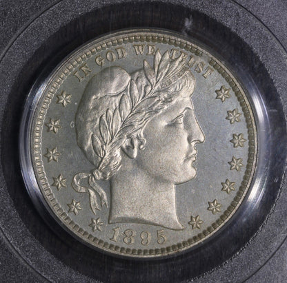 1895 (PR64) Proof Barber Quarter 25C PCGS OGH - Slightly Cameo