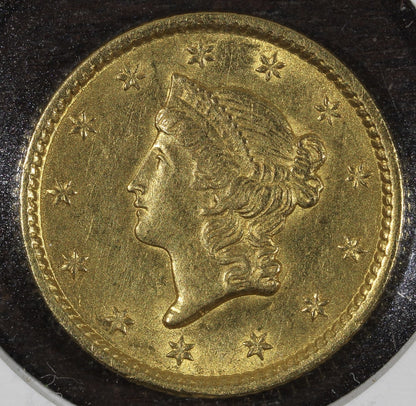 1852 Type 1 Liberty Head Gold Dollar G$1 BU Uncirculated