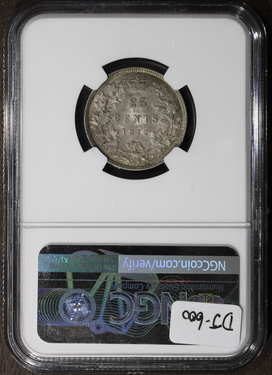 1872-H (UNC Detail) Canada Silver Half Dollar 50 Cents 50C NGC - KEY DATE