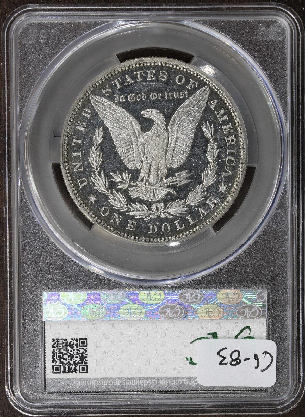 1882 (PR61 CAMEO CAC) Proof Morgan Silver Dollar $1 CACG - Lovely Surfaces
