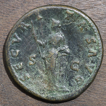 Antoninus Pius Roman Empire Sestertius Large Copper 138-161 AD Nice Condition