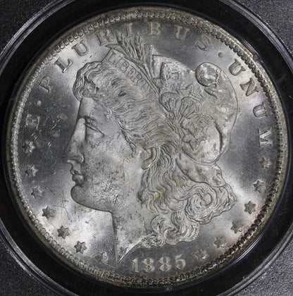 1885-CC (MS64) Morgan Silver Dollar $1 PCGS Rattler - Key Date