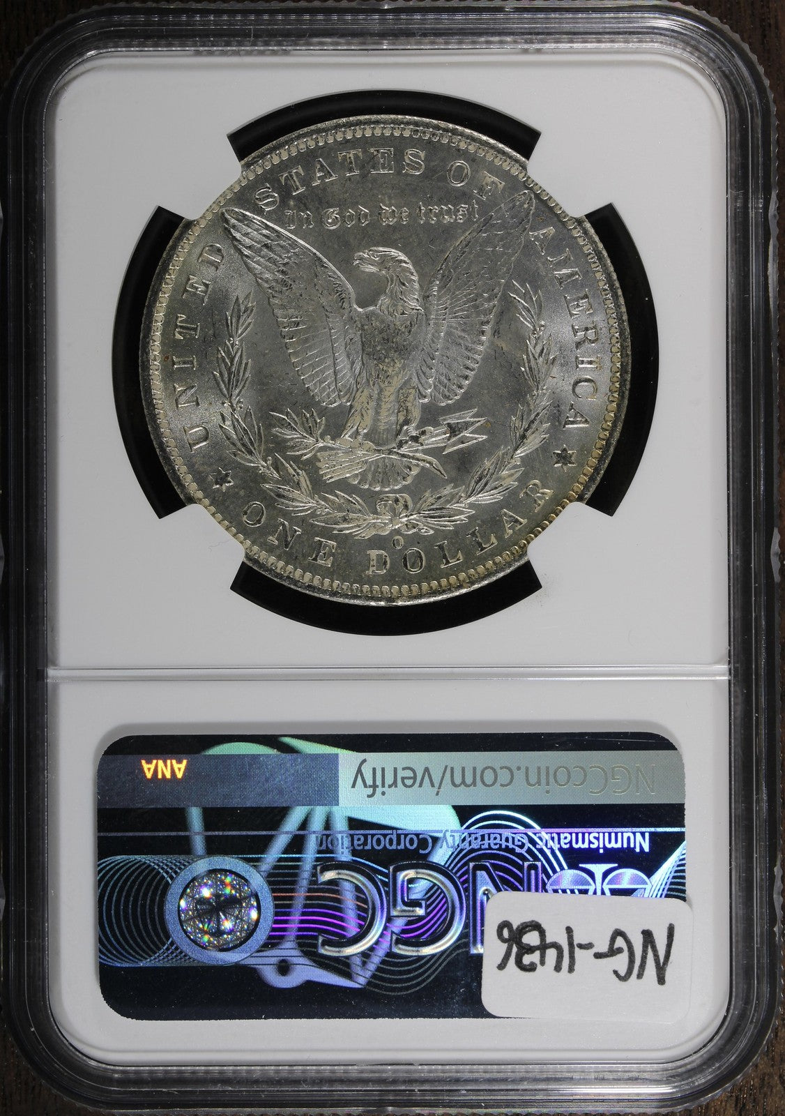 1885-O (MS64 CAC) Morgan Silver Dollar $1 NGC - Rainbow Toned