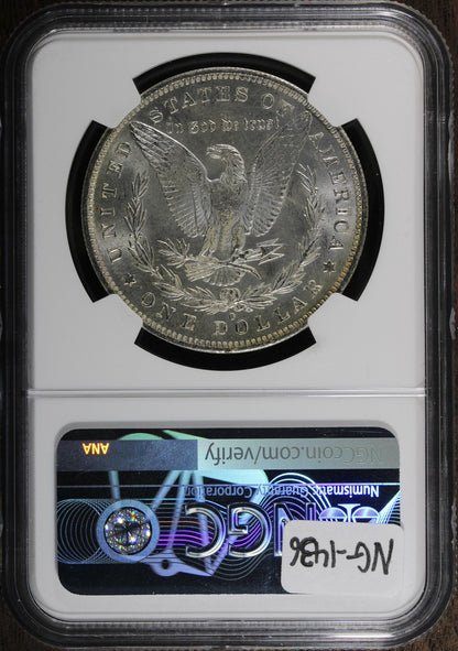 1885-O (MS64 CAC) Morgan Silver Dollar $1 NGC - Rainbow Toned