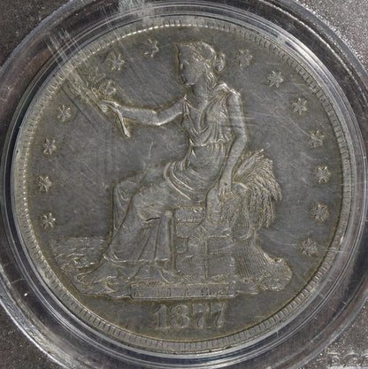1877-S (XF40) Trade Silver Dollar $1 PCGS - Nicely Circulated