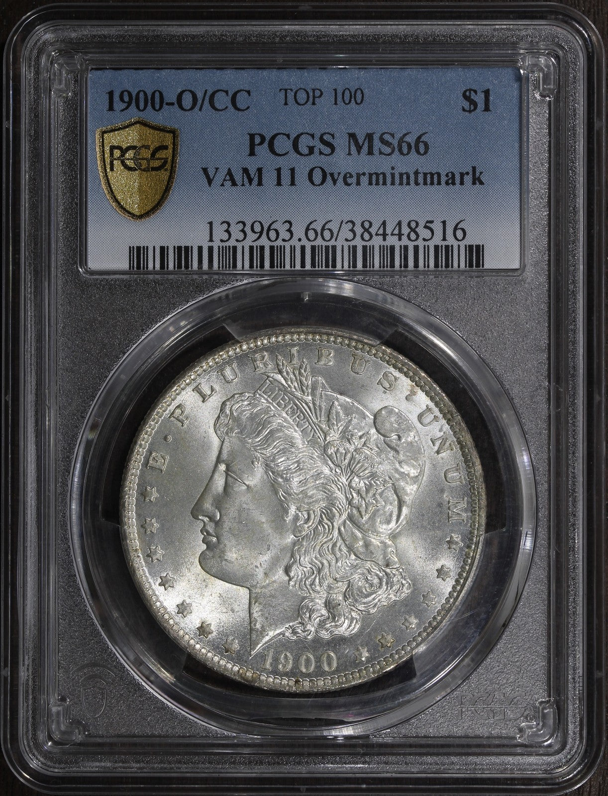 1900-O/CC (MS66) Morgan Silver Dollar $1 PCGS - VAM 11 Overmintmark