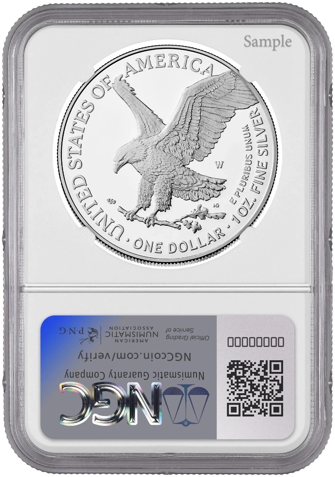 2025-W (PF70) Proof American Silver Eagle ~ LASER Privy ~ $1 NGC First Day - ANA