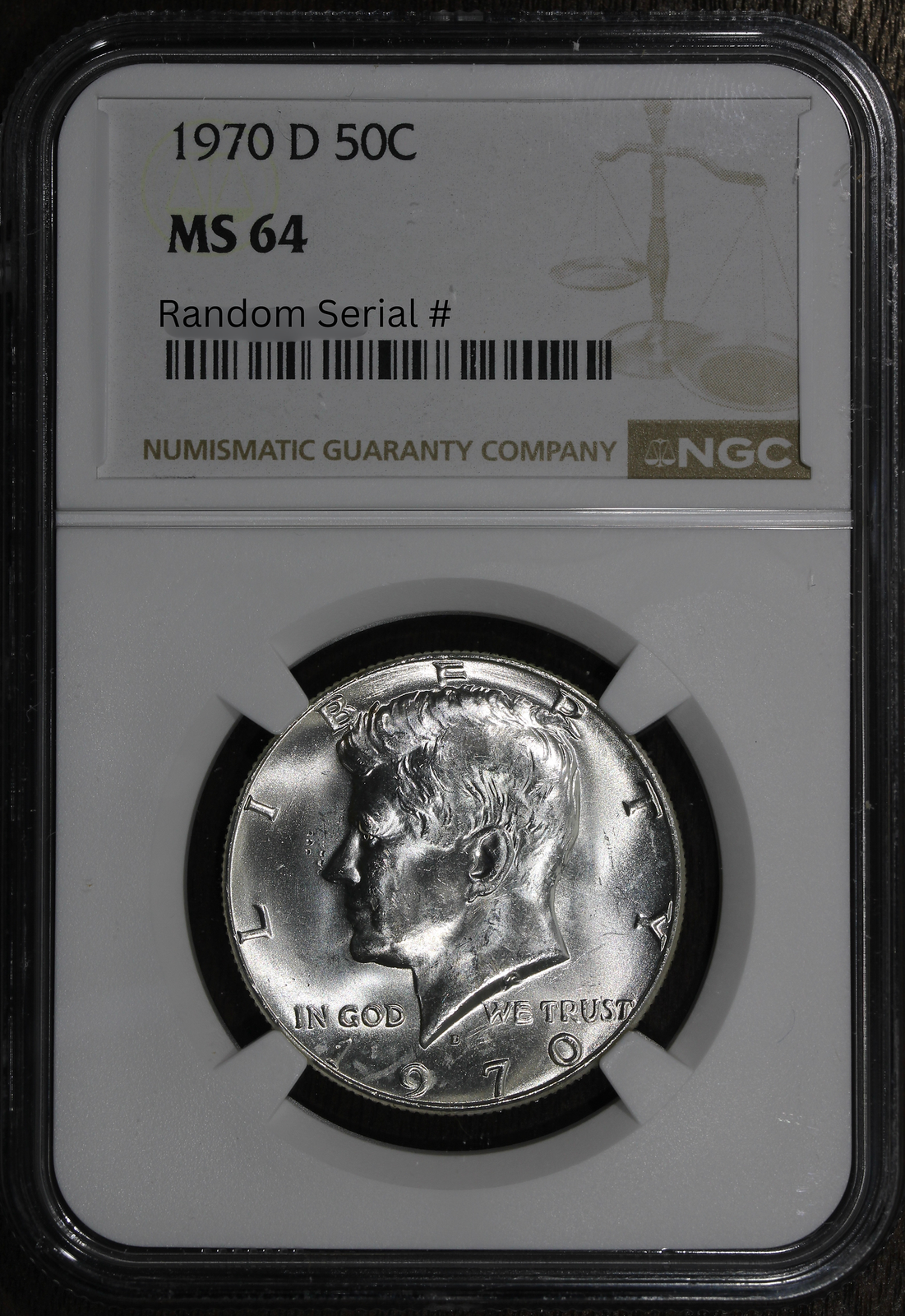 1970-D (MS64) Kennedy Half Dollar 50C NGC - Key Date