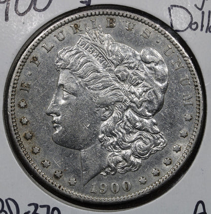 1900-S Morgan Silver Dollar $1 AU - Scarce Date