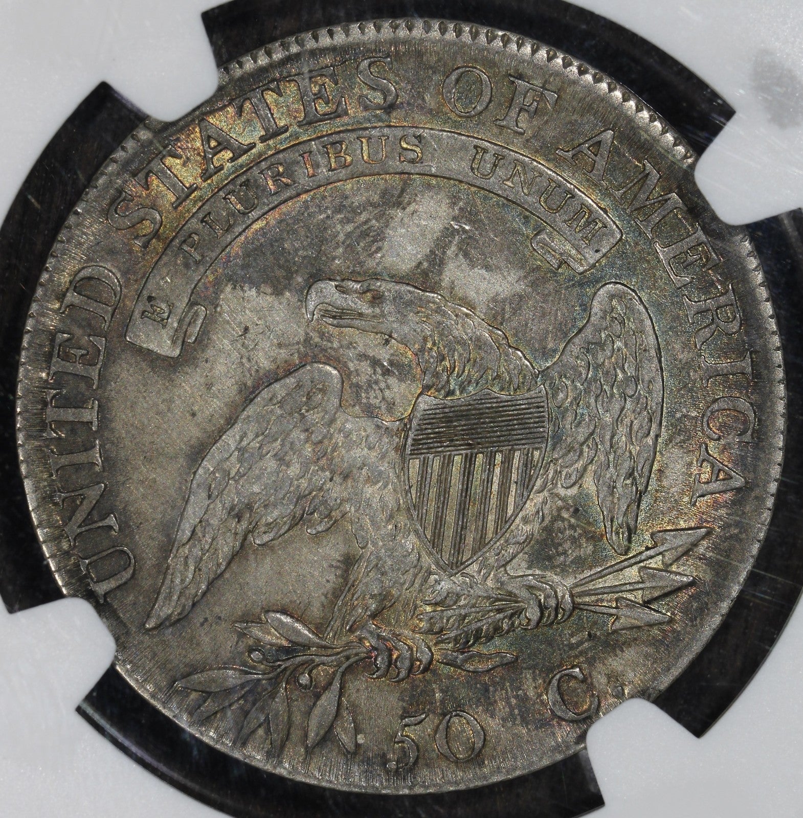 1808/7 (AU55 CAC) Capped Bust Half Dollar 50C NGC - Overdate O-101