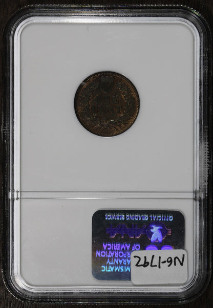 1865 (MS63 BN CAC) Indian Head Cent 1C IHC NGC - Civil War Date!