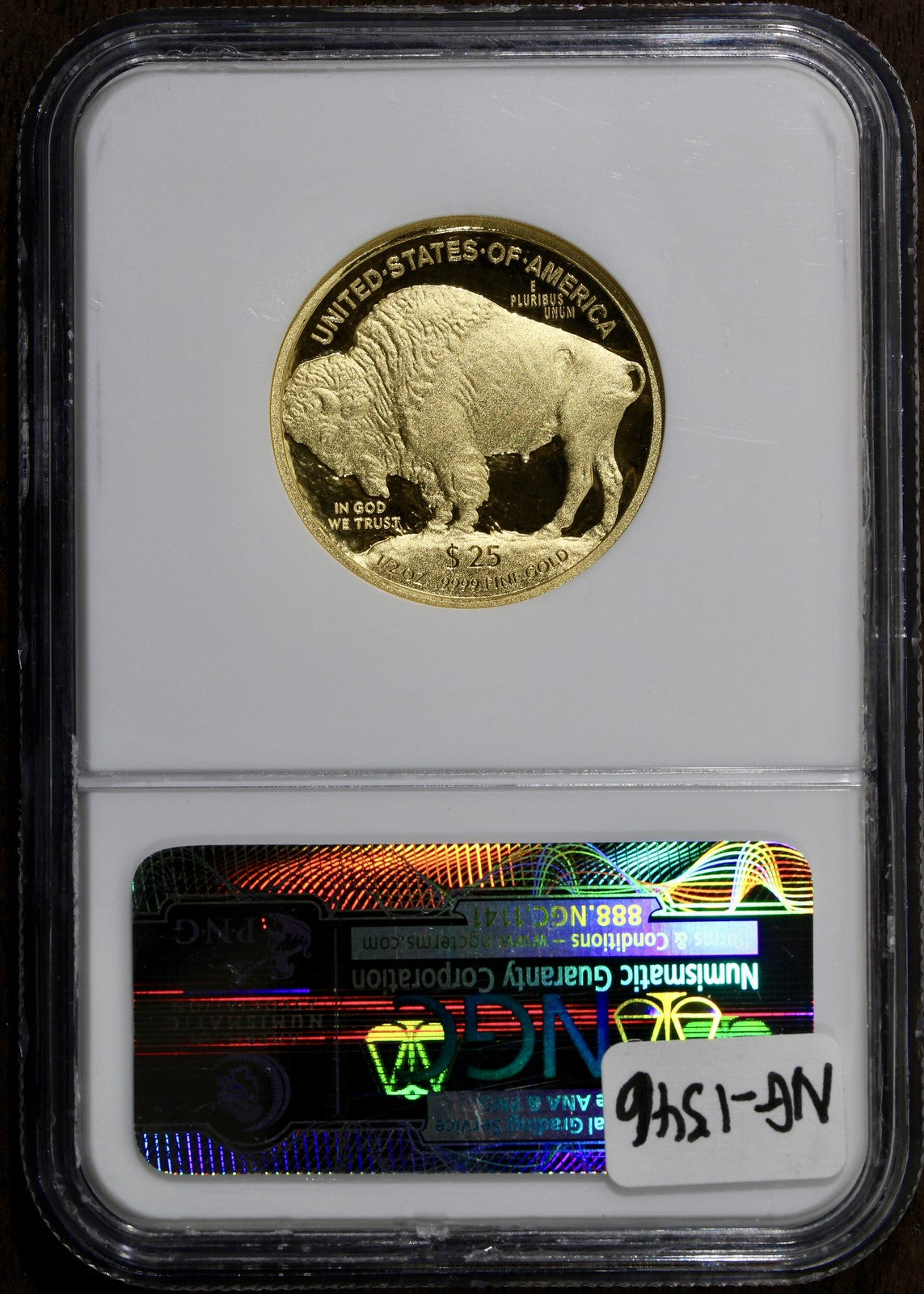 2008-W (PF70 DCAM) American Gold 1/2 oz Proof Buffalo $25 PCGS - .9999