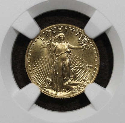 1989 (MS69) 1/10 oz American Gold Eagle $5 NGC