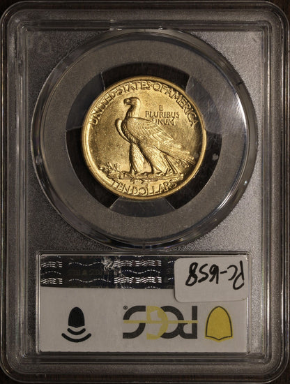 1907 (AU58) Indian Head Gold Eagle $10 PCGS - First Year