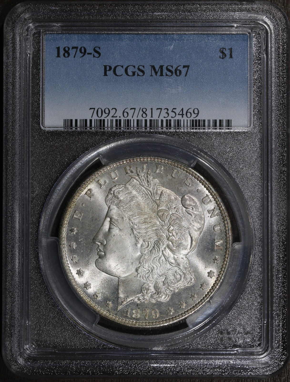 1879-S (MS67) Morgan Silver Dollar $1 PCGS - Superb Gem