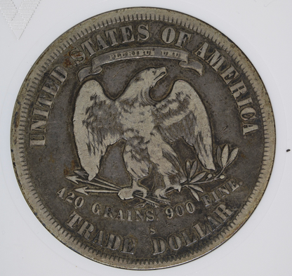 1877-S Trade Silver Dollar T$1 - ANACS VF20