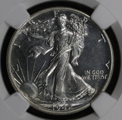 1942 (PF66 CAC) Proof Walking Liberty Half Dollar 50C NGC - Great Contrast