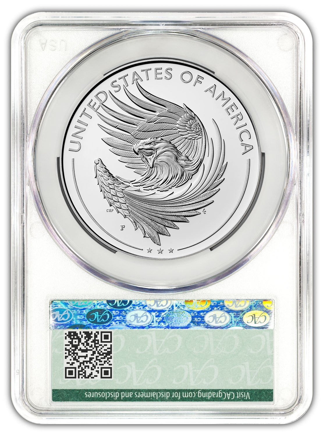 2025-W (PR70) 1 oz High Relief Silver American Liberty Medal CACG FDOD Flower
