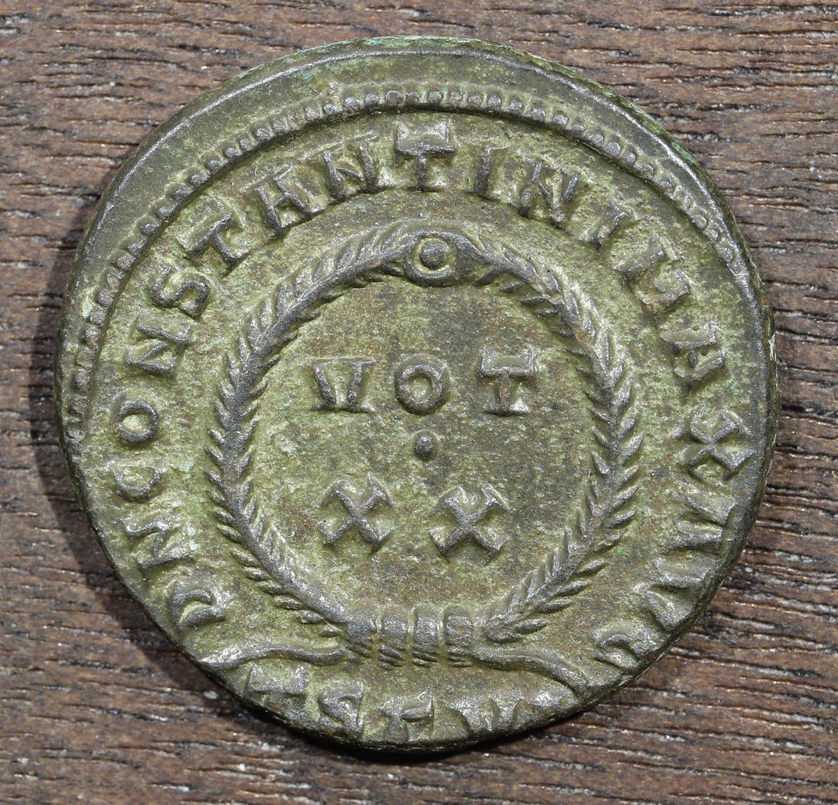 Constantine the Great Roman Empire Follis 307-337 Wreath Reverse 2