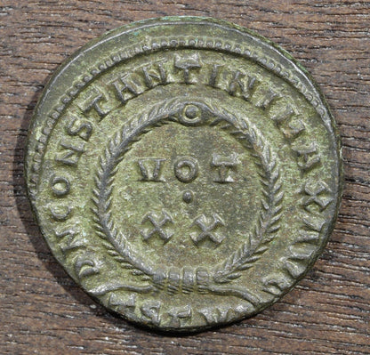 Constantine the Great Roman Empire Follis 307-337 Wreath Reverse 2
