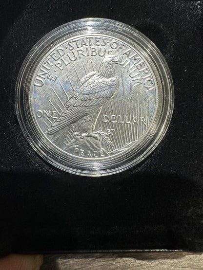 (1) 2021 Peace Silver Dollar with OGP & COA - 21XH