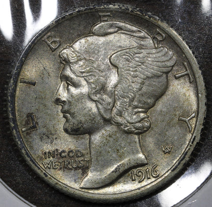 1916 Mercury Dime 10C - UNC
