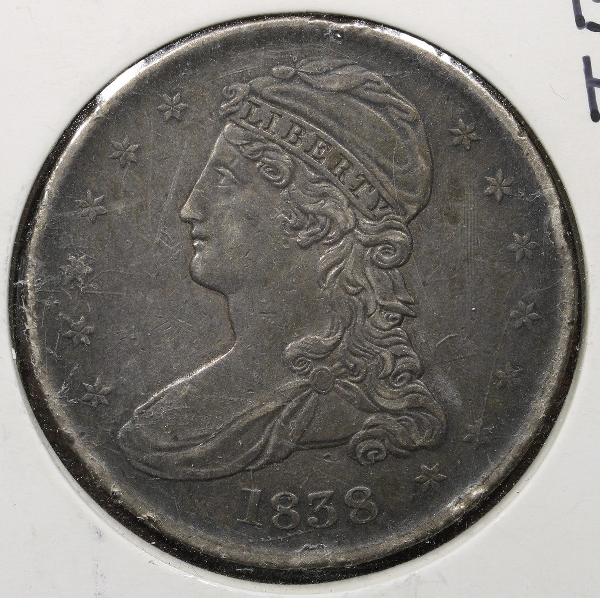 1838 Capped Bust Half Dollar 50C XF - Lovely