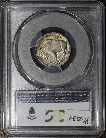 1913 (MS66) Type 2 Buffalo Nickel 5C PCGS - Rainbow Toned